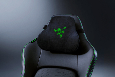 Karrige gaming Razer Iskur V2, me mbështetje për belin, ulëse e butë e mbushur, e zezë me jeshile