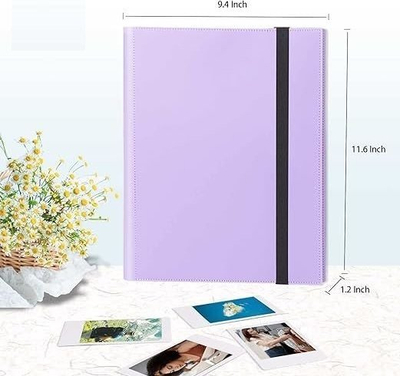 Album foto LoveInstant Purple, për Instax Mini Polaroid Canon HP Kodak Xiaomi, 360 foto, vjollcë