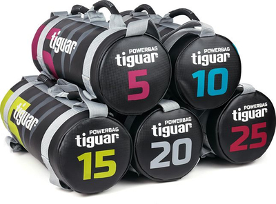 Çantë për palestër Tiguar Powerbag, 5 kg, e zezë