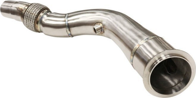 Downpipe TurboWorks BMW M3 M4 F80 F82 F83 S55, çelik inox, 2014-2019