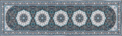 Tapet korridori Beliani GEDIZ, 60x200 cm, poliester, blu
