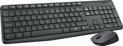 Set tastierë + maus Logitech MK235 (920-007931), i zi
