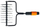 Aerator rroutullues Fiskars QuikFit 