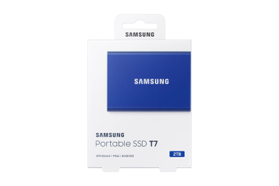 SSD i jashtëm Samsung T7, 2TB, USB 3.2, blu