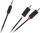 Kabllo audio Cabletech, mini jack 3.5mm në 2x RCA, 1.8m, e zezë