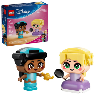 Lodër LEGO Disney, Mini Princeshat Jasmine dhe Rapunzel, set figurash