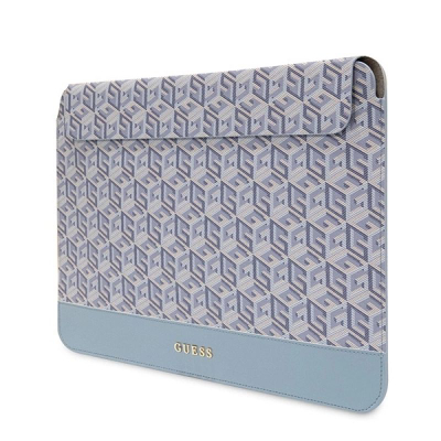 Futrollë laptopi Guess GCube Stripes, 16\", lëkurë sintetike, blu