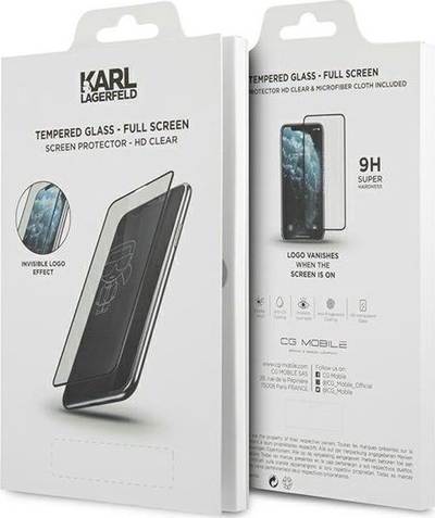Xham i fortë Karl Lagerfeld Magic Logo KLSPP12LTR, për iPhone 12 Pro Max, mbulim i plotë, transparent