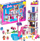 Lodër ndërtimi MEGA Barbie Color Reveal DreamHouse, 545 pjesë, 5 kukulla, shumëngjyrëshe