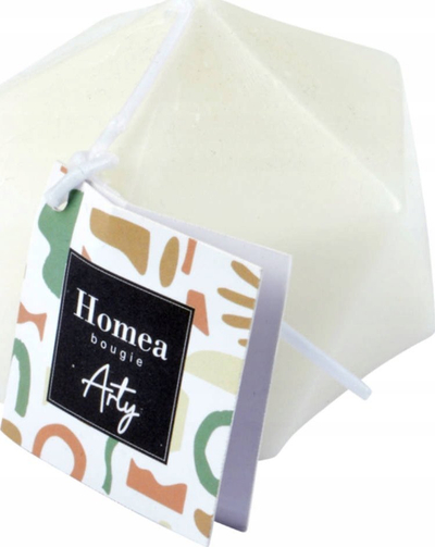 Qiri dekorativ Homea Origami, parafinë, pa aromë, shumëngjyrësh