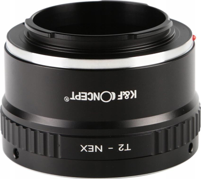 Adapter objektivi K&amp;F Concept KF06.252, Sony E / NEX për T2 mount, i zi