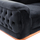 Divan-Shtrat 2 ulëse BENNINGTON, 180×95×80 cm HM3250.01, zezë