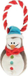 Lodër për qen Dingo Penguin Christmas, pelush me fishkëllimë, me litar pambuku, shumëngjyrëshe