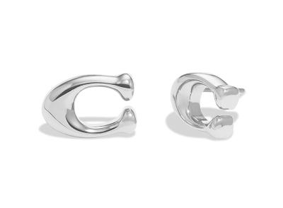 Vathë Coach Silver C Starter Stud, argjend, metalik