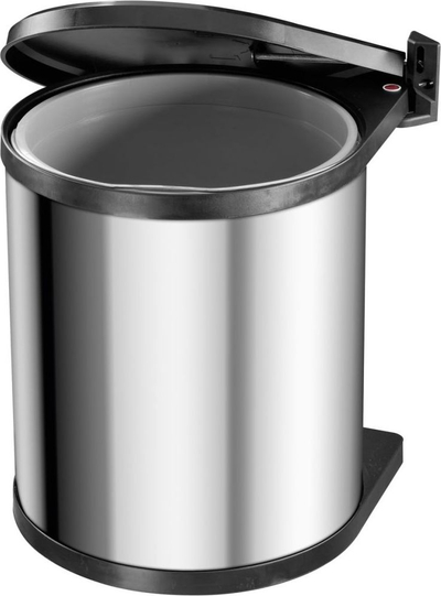 Kosh plehrash Hailo Compact-Box M, 15L, për në dollap, inoks