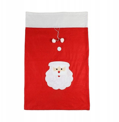 Џиновска вреќа за подароци Santa Claus Giant Gift Sack, 150x100 cm, декоративна, црвена