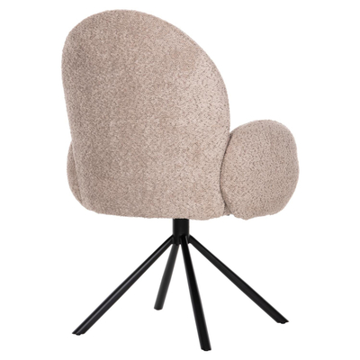 Kolltuk rrotullues Winon 65x67x92Hcm (HM9778.03), bezhë/ zezë