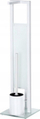 Set banjoje Wenko Rivalta, mbajtëse letre dhe furçë WC, e bardhë