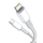 Kabllo USB Baseus USB C në Lightning, 1m, 20W, e bardhë