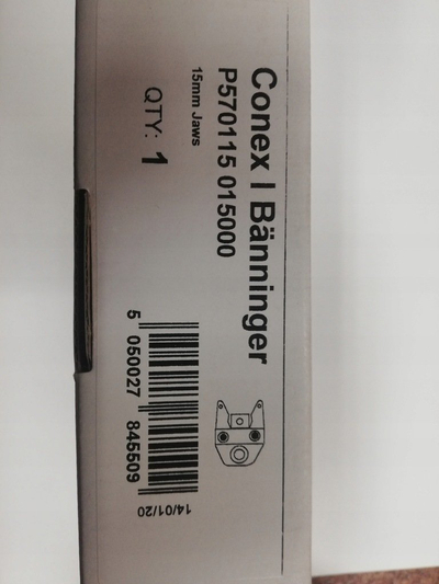 Nofull presimi Conex Bänninger P570115 015000, 15 mm, metal, gri