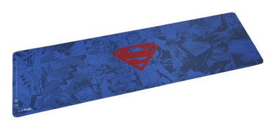 Подлога за глушец за гејминг Trust GXT 759SM XXL Superman, со прошиени рабови, против лизгање, сина