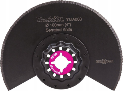 Teh segmenti për multifunksional Makita TMA063, 100mm, Starlock, i zi