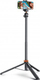 Tripod selfie K&F Concept 2 në 1, 157cm, me telekomandë Bluetooth, ngjyrë e zezë