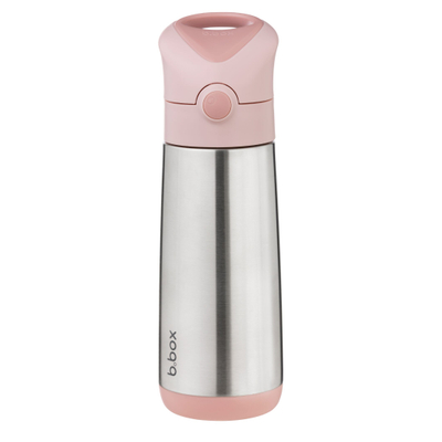 Shishe termike b.box Thermal, 500ml, me pipë, rozë strawberry shake