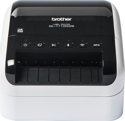 Printer etiketash Brother QL-1110NWBC, 300x300 DPI, 110 mm/s, bardhë e zi