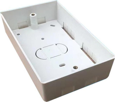 Kuti murale Lanview Back Box, 145×86×32mm, plastike, e bardhë