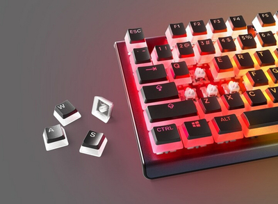 Taste SteelSeries PrismCaps, PBT, 120 copë, US, të zeza