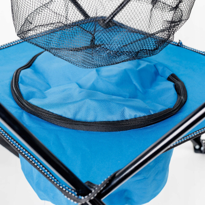 Set kampingu Platinet, 2 karrige palos, tavolinë me ftohës, blu