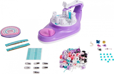 Lodër makinë bizhuterish Spin Master Cool Maker Kumikreator 2 në 1, byzylykë dhe varëse, vjollcë