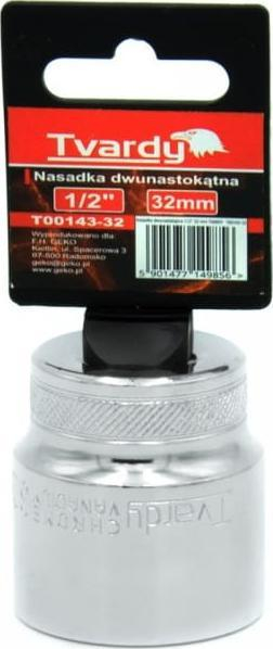 Nasadë çelësi Geko Tvardy T00143-32, 1/2", 32mm, 12-këndëshe, krom