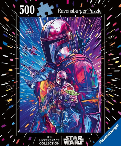 Puzzle Ravensburger Star Wars The Mandalorian, 500 copa, koleksioni Hyperspace, shumëngjyrësh