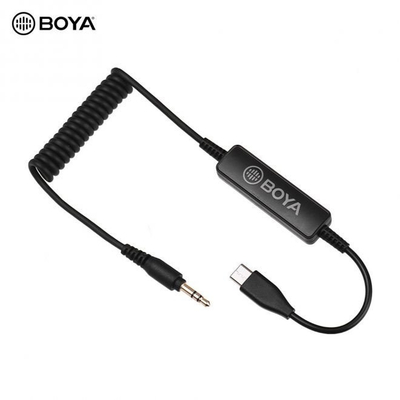 Kabllo audio BOYA 35C USB C, 3.5mm në USB Type C, e zezë