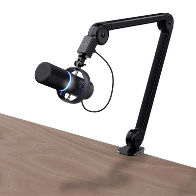 Mikrofon Trust GXT 255+ ONYX, USB, me krah metalik, i zi