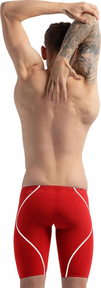Kostum noti gare Speedo Fastskin LZR Pure Intent 2.0 për burra, i kuq me të bardha