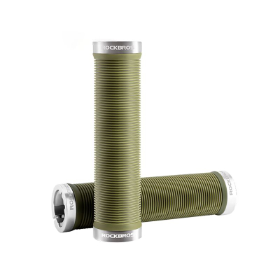Doreza timoni biçiklete Rockbros Twist Lock, kundër rrëshqitjes, jeshile