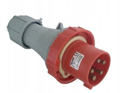 Prizë industriale Famatel Plug Power 63A 5P, IP67, për tu mbajtur me vete