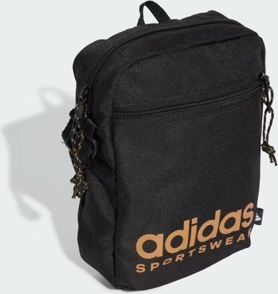 Çantë organizuese adidas Sportswear Organizer Pouch NP JE6706, me rrip shpatulle, me xhep përpara, e zezë