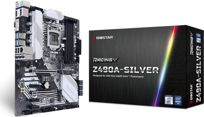 Pllakë amë Biostar Z490A-SILVER, Socket 1200, ATX, e zezë