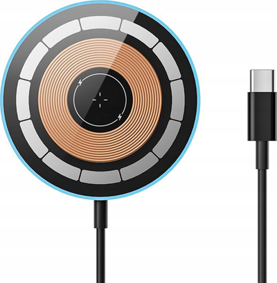 Karikues wireless Toocki TWXC-YJ01, 15W, me magnet, ngjyrë e zezë