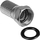 Konektor antene F Plug, 6.8 mm, me gasket, set 10 copë, argjendt