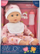 Kukull bebe Dolls World Baby Joy, 38 cm, trup i butë, me rroba rozë