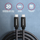 AXAGON кабел USB-C - USB-C SPEED + USB3.2 Gen 2, PD100W 5A, 4K UHD, плетенка, 1m, црна