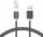 Kabllo magnetike Libox LB0114 3n1, 1m, USB Type C Micro USB Lightning, e zezë