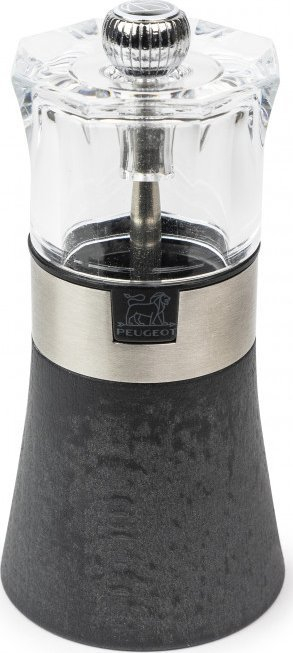Mulli për kripë Peugeot Oslo, 13cm, dru me përfundim metalik, antracit