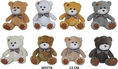 Играчка меченце од плюш Sun-Day Teddy Bear, 13cm, мешани бои