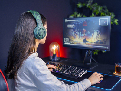 Kufje gaming Trust GXT 313, me mikrofon, me kabllo, jeshile kamuflazh